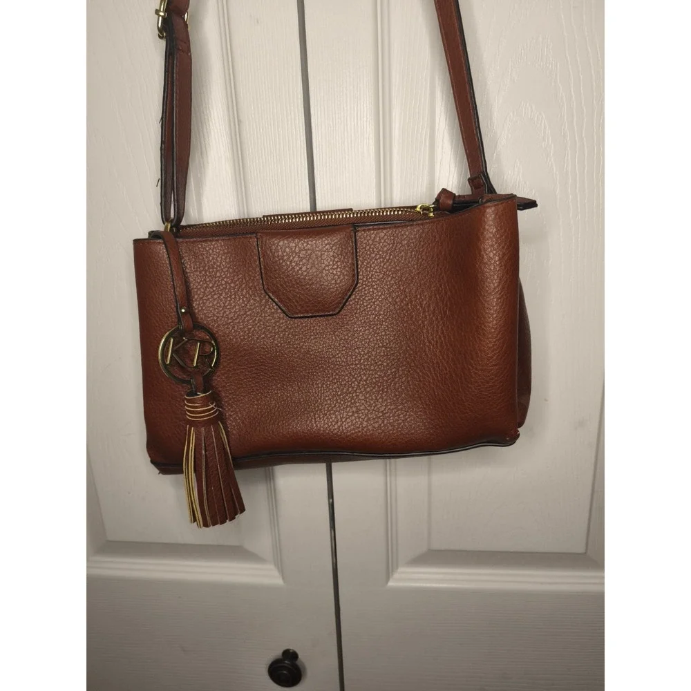 Brown Bueno Handbag Brown adjustable strap Lined Crossbody Purse‎ Shoulder Bag